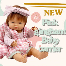 Load image into Gallery viewer, Tiny Harlow Baby Carrier- Pink Gingham
