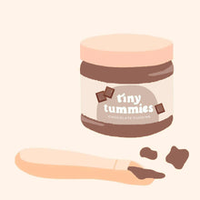 Load image into Gallery viewer, Tiny Harlow tiny tummies chocolate pudding food jar and spoon set
