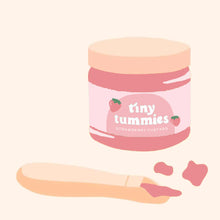 Load image into Gallery viewer, Tiny Harlow tiny tummies strawberry custard food jar and spoon set

