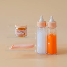Load image into Gallery viewer, Tiny Harlow Tiny Tummies Magic Peach Jelly Jar and Spoon
