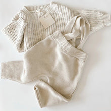 Load image into Gallery viewer, OAT Children ‘Natural’ Knit Suspenders
